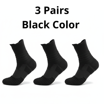 WORK Socks Crew Length - 3 Pairs (Size Adjustable)