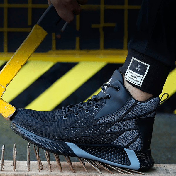 Alpha - Men's Black Work Shoes | Comfortable