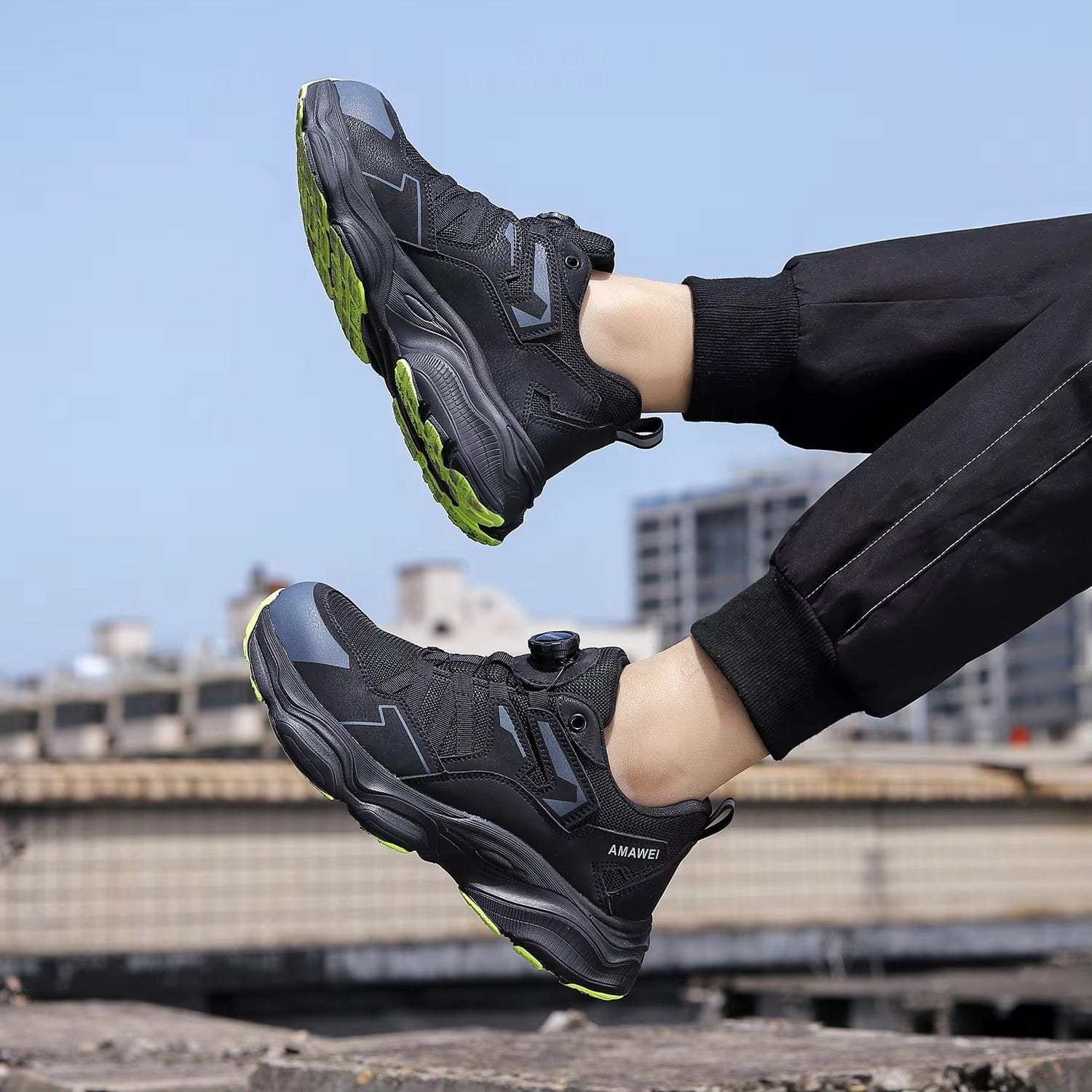 Amawei - Men's Steel Toe Work Shoes | Lightweight