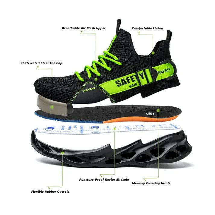 AshMuse - Women's Steel Toe Sneakers