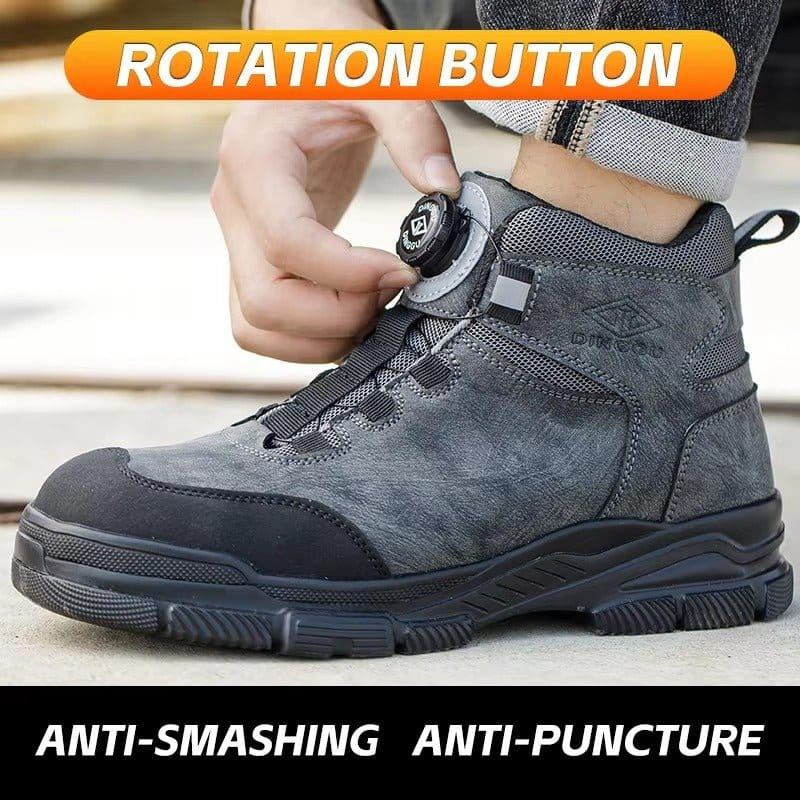 Blackanvil - Men's Steel Toe Work Boots | Adjustable Knob Fit