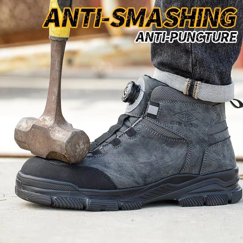Blackanvil - Men's Steel Toe Work Boots | Adjustable Knob Fit
