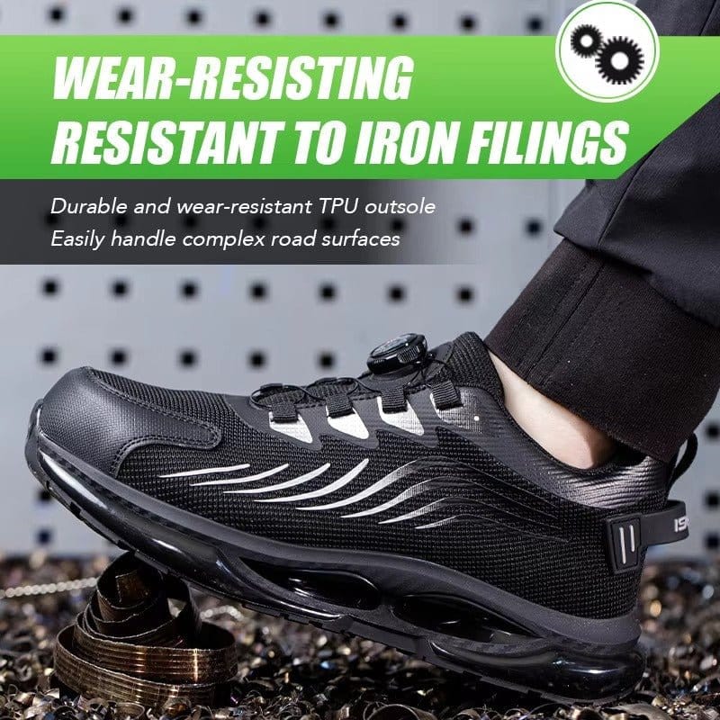 Blackkeep - Men's Steel Toe Work Shoes | Knob Lacing Syste