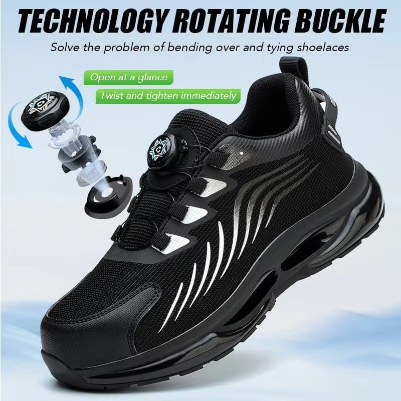 Blackkeep - Men's Steel Toe Work Shoes | Knob Lacing Syste