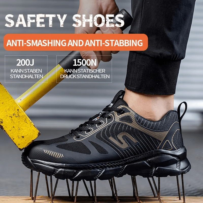 Blackmill - Breathable Protective Work Shoes | Shock Absorption