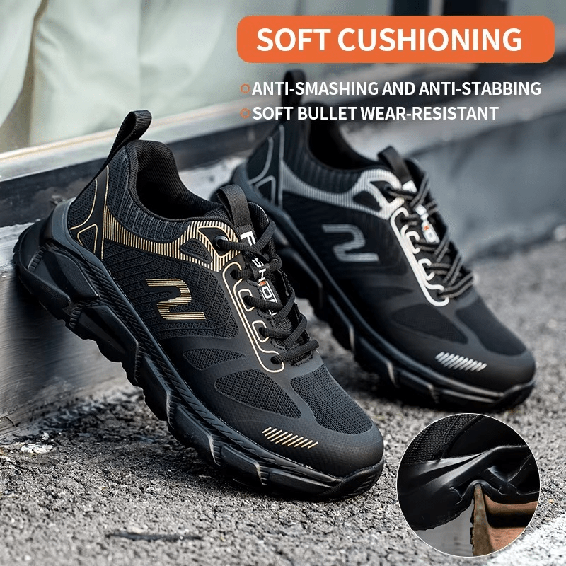 Blackmill - Breathable Protective Work Shoes | Shock Absorption