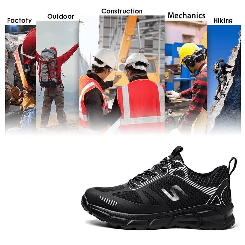 Blackmill - Breathable Protective Work Shoes | Shock Absorption