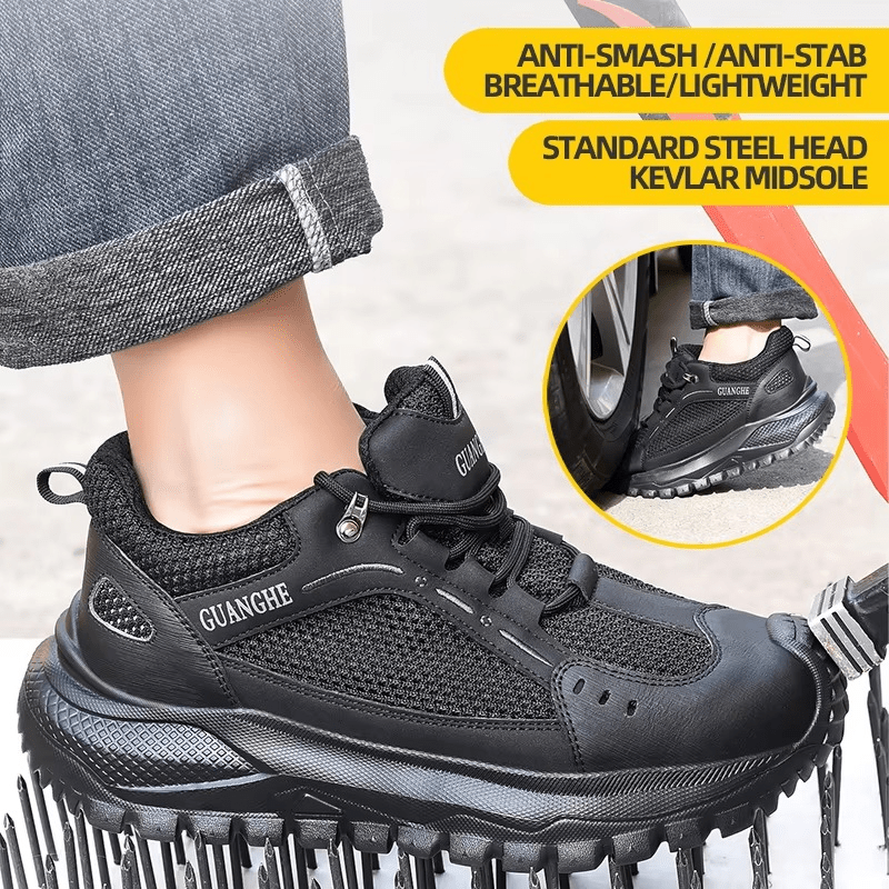 Bravik - Breathable Steel Toe Work Shoes | Puncture Proof