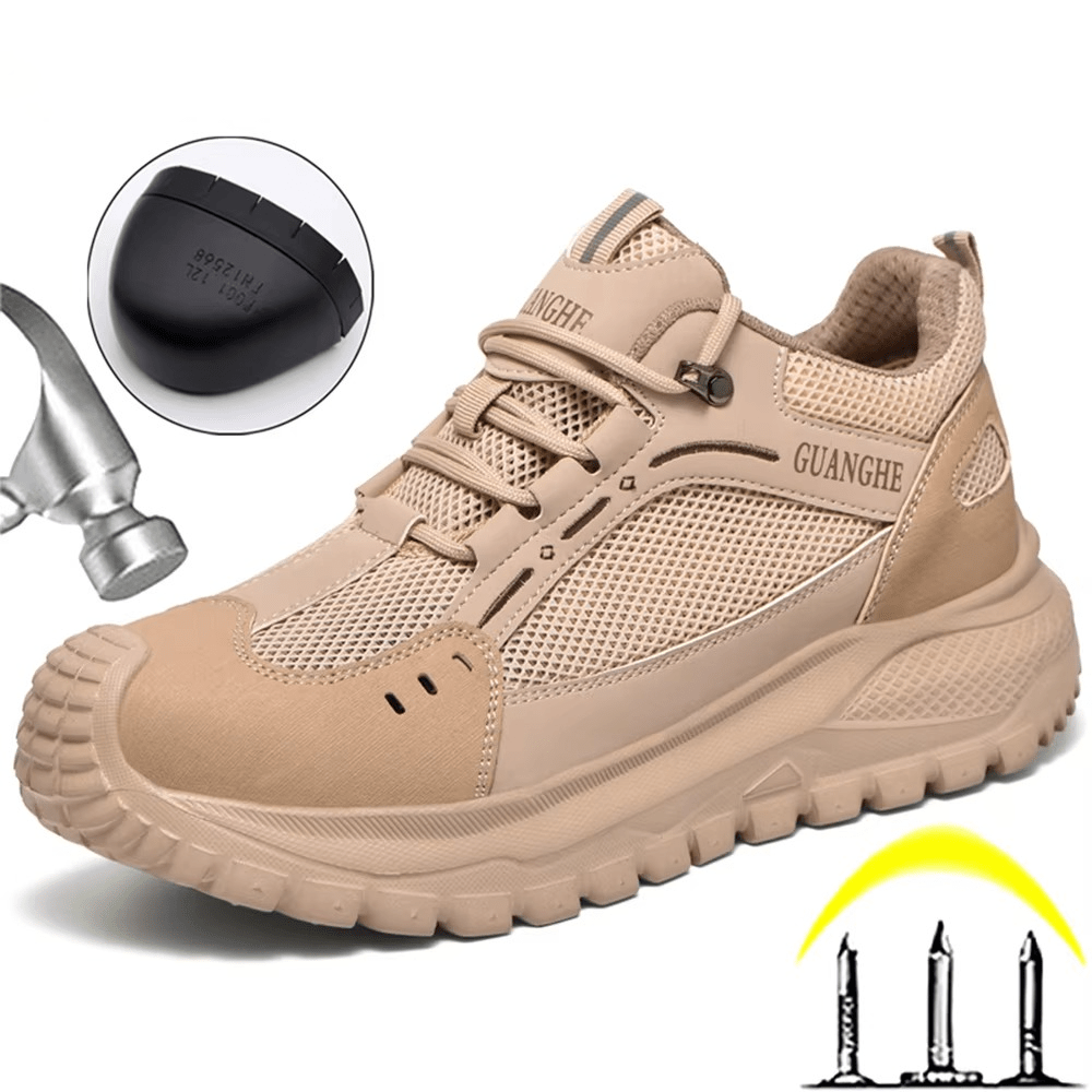Bravik - Breathable Steel Toe Work Shoes | Puncture Proof