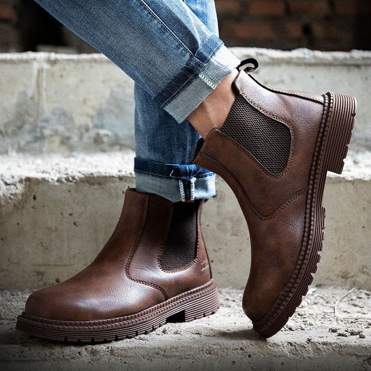 Chelsea - Men's Steel Toe Work Boots | Rubber Sole