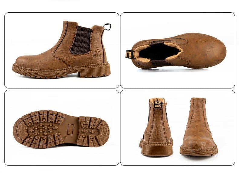 Chelsea - Men's Steel Toe Work Boots | Rubber Sole