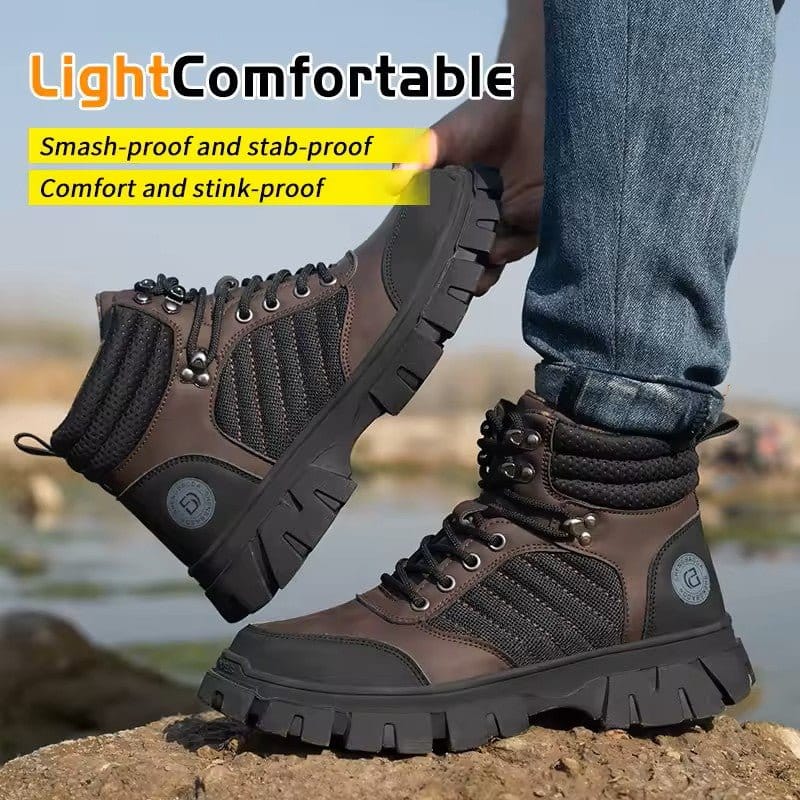 Crusader - Men's Steel Toe Work Boots | Long Hours Comfort