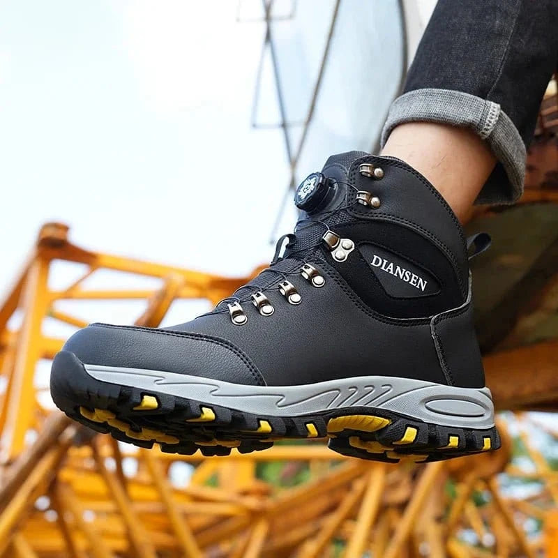 Diasen 9k - Men's Steel Toe Work Boots | Rubber Sole
