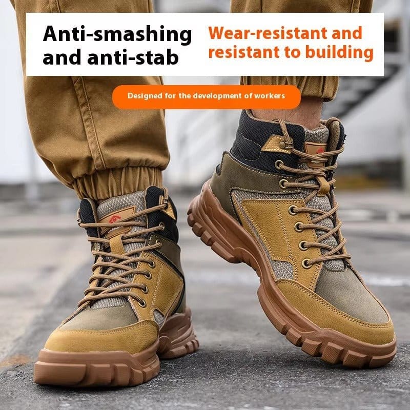 Dusthelm - Men's Comfortable Steel Toe Work Boots