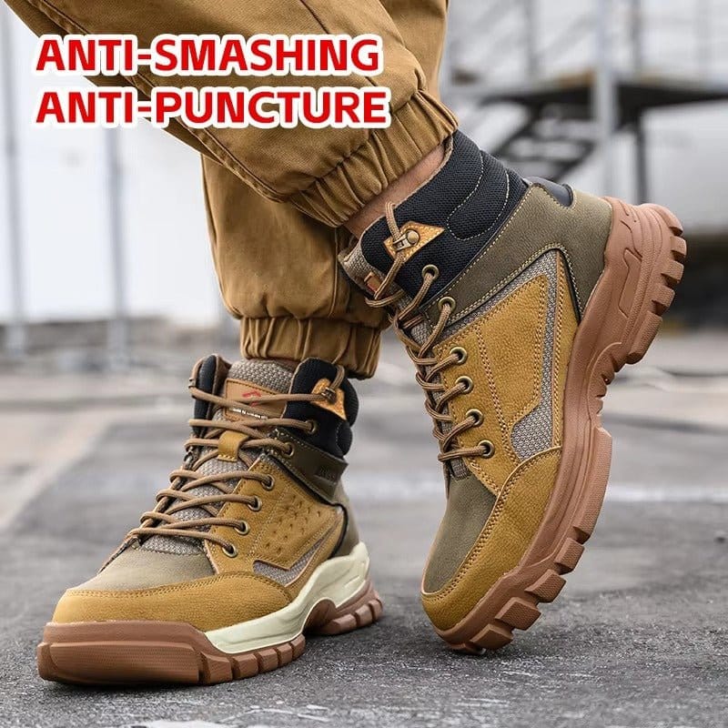 Dusthelm - Men's Comfortable Steel Toe Work Boots