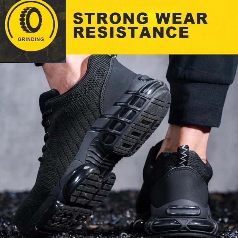 Gravik - Men's Steel Toe Work Shoes | Breathable Comfort