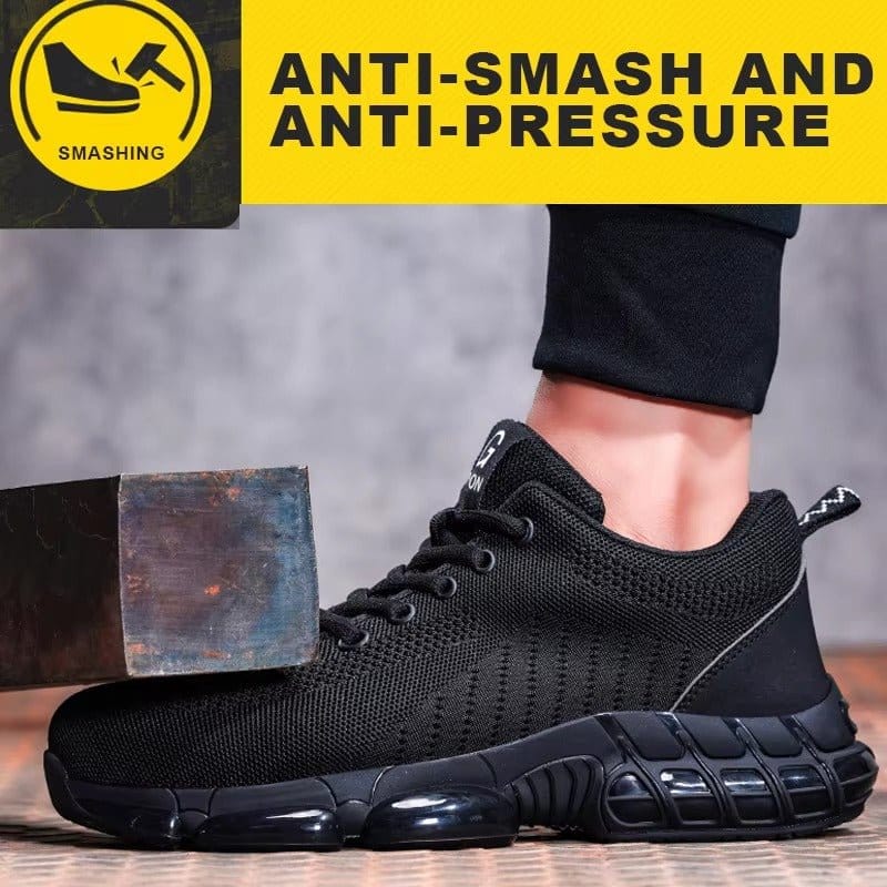 Gravik - Men's Steel Toe Work Shoes | Breathable Comfort