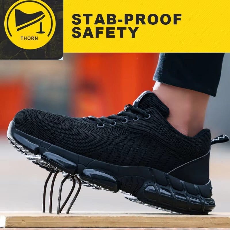 Gravik - Men's Steel Toe Work Shoes | Breathable Comfort