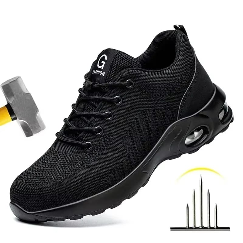 Gravik - Men's Steel Toe Work Shoes | Breathable Comfort