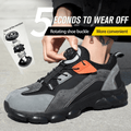 Gravok - Men's Steel Toe Work Shoes | Knob Lacing System