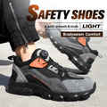 Gravok - Men's Steel Toe Work Shoes | Knob Lacing System