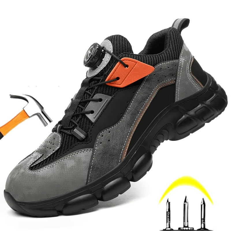 Gravok - Men's Steel Toe Work Shoes | Knob Lacing System
