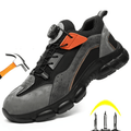 Gravok - Men's Steel Toe Work Shoes | Knob Lacing System