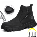 Hardrock - Waterproof Steel Toe Work Boots | Side Zipper Protection