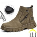 Hardrock - Waterproof Steel Toe Work Boots | Side Zipper Protection