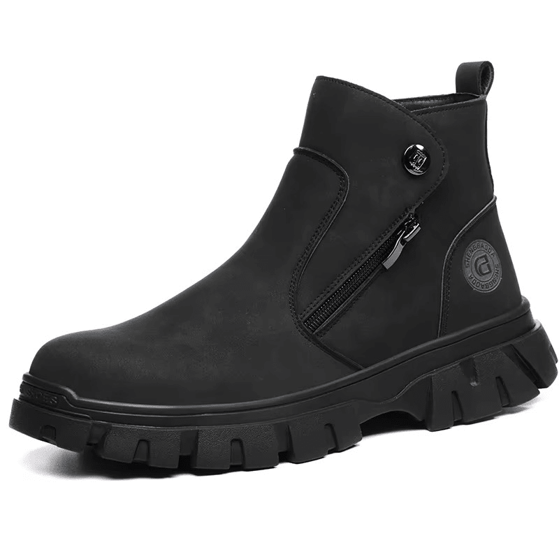 Hardrock - Waterproof Steel Toe Work Boots | Side Zipper Protection