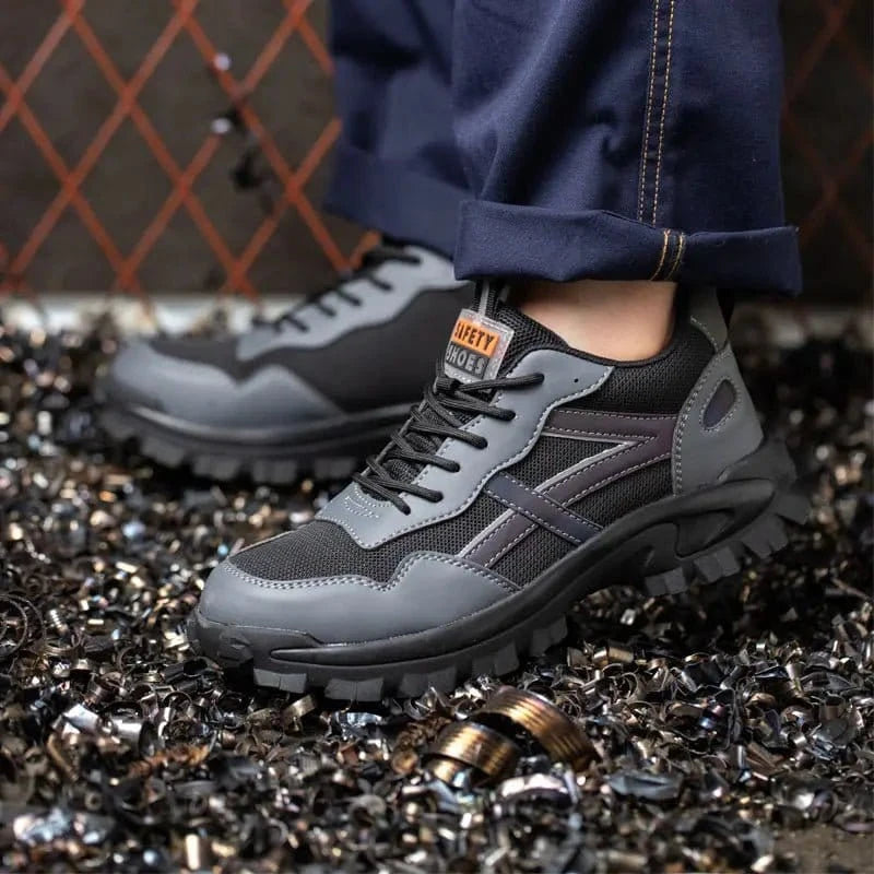 Hardtrail - Men's Steel Toe Work Shoes | Slip Resistant