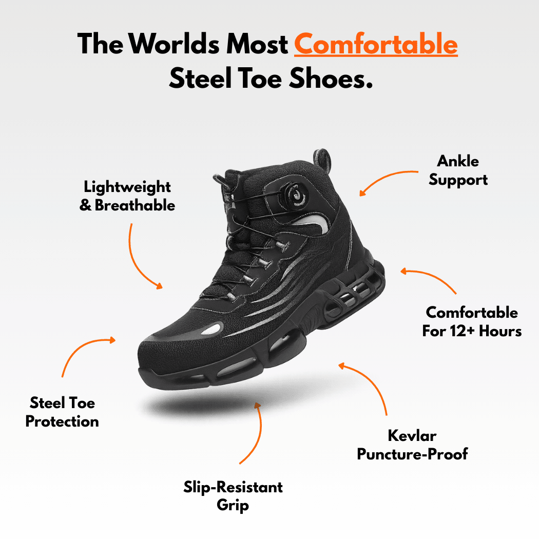 Invictus Pro 3.0 - Men's Steel Toe Work Shoes | Comfortable Fit