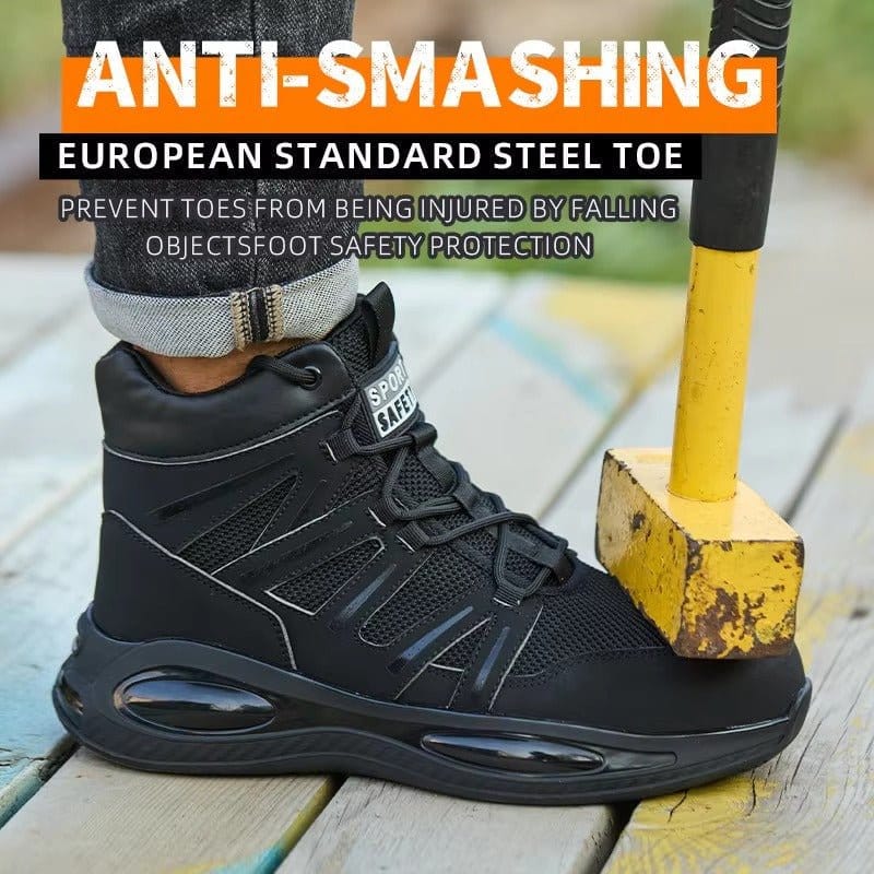 Ironcrest - Men's Steel Toe Work Boots | Cushioned Comfort