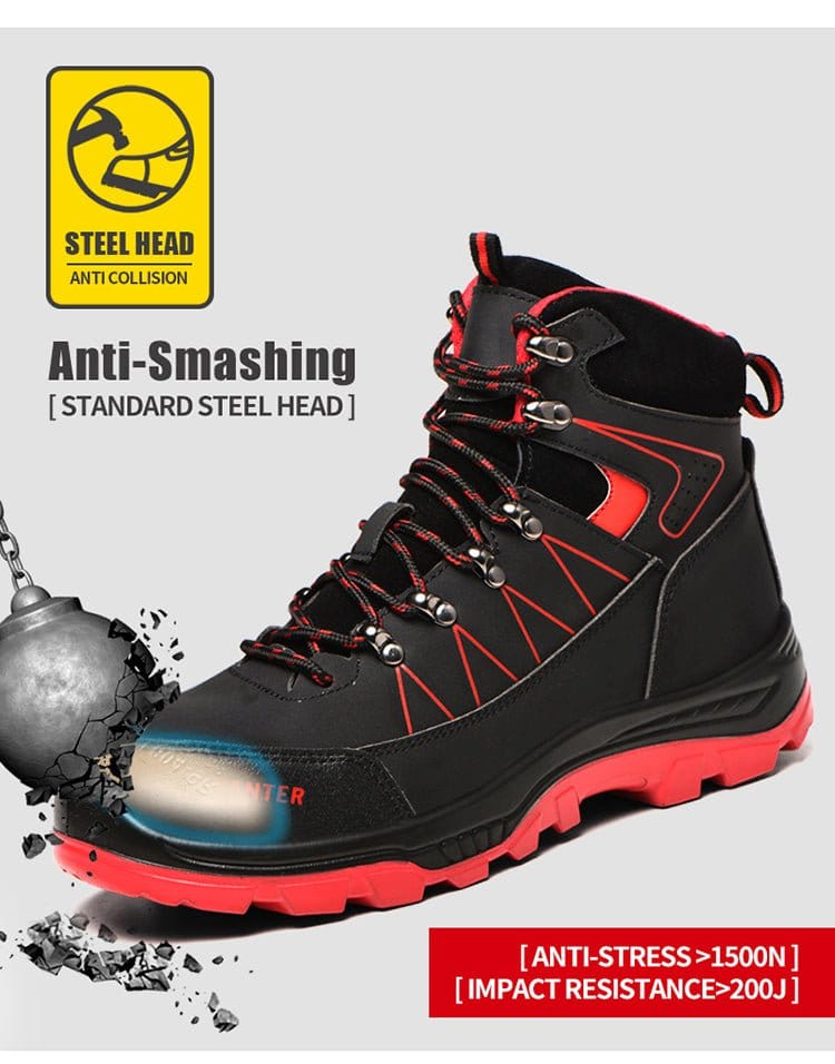 IronGuard - Men's Steel Toe Work Boots | Durable Design
