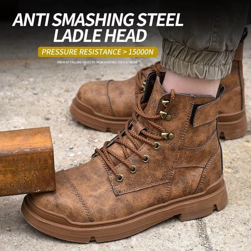 Ironvale - Men's Steel Toe Safety Boots | Waterproof Protection