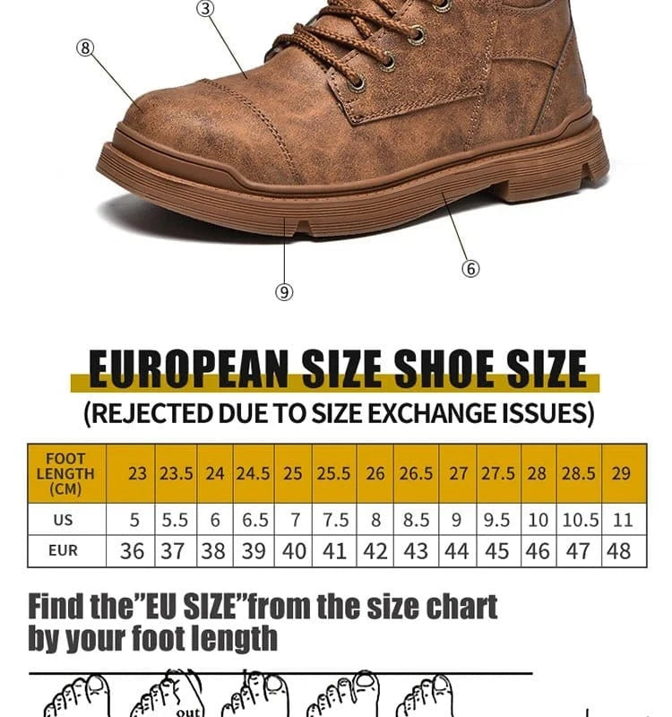Ironvale - Men's Steel Toe Safety Boots | Waterproof Protection