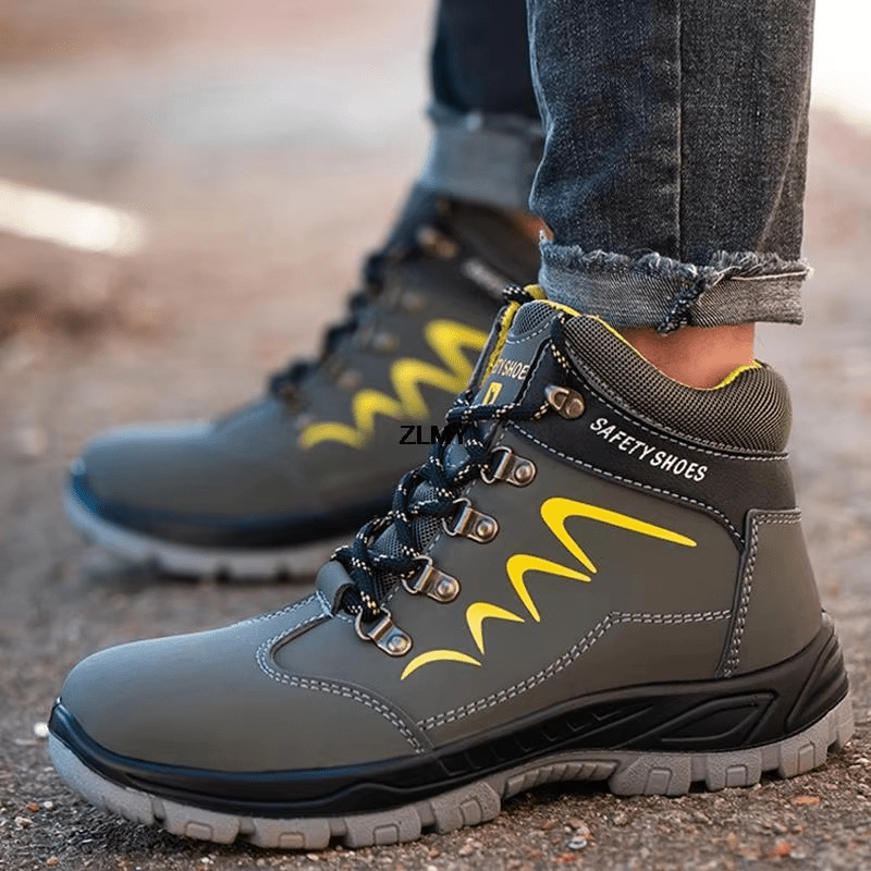 Kolvar - Men's Steel Toe Work Boots | Rubber Sole