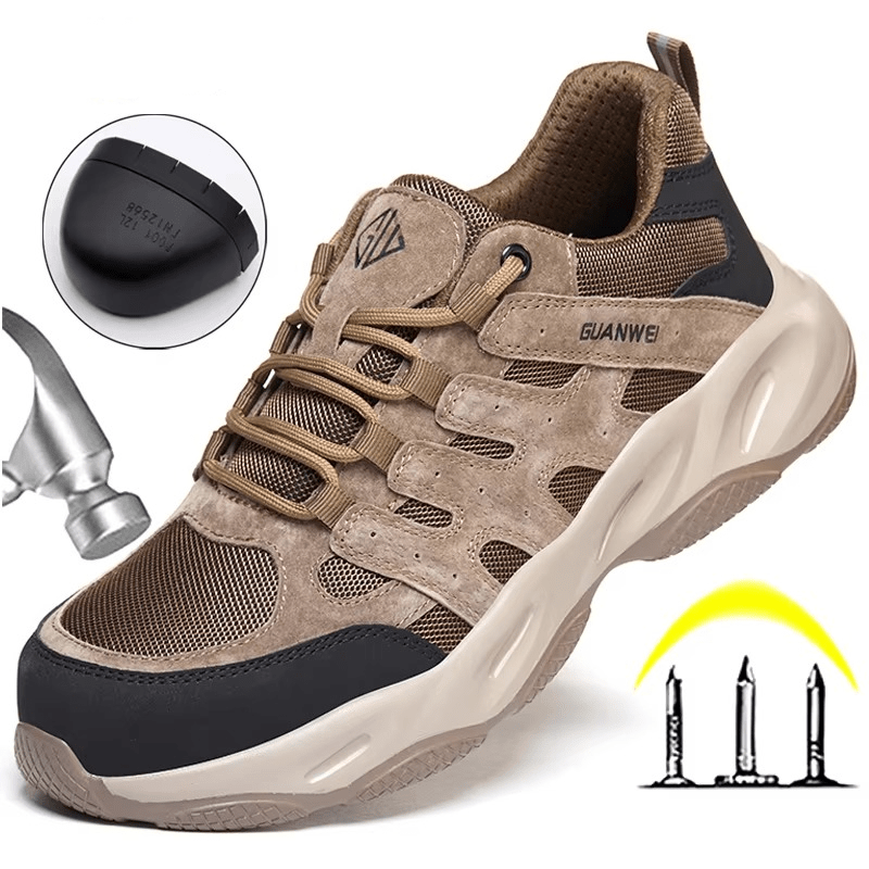 Oakren - Men's Steel Toe Work Boots | Anti-Puncture Protection