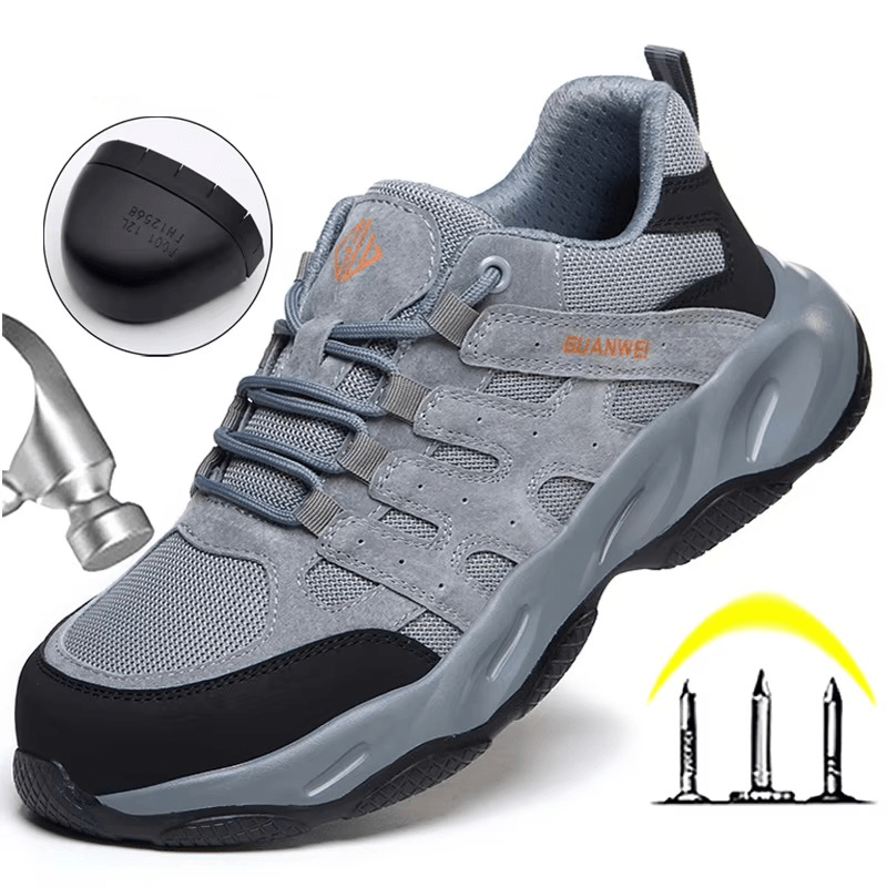Oakren - Men's Steel Toe Work Boots | Anti-Puncture Protection