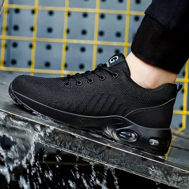 Orion - Men's Black Safety Work Shoes | Lightweight