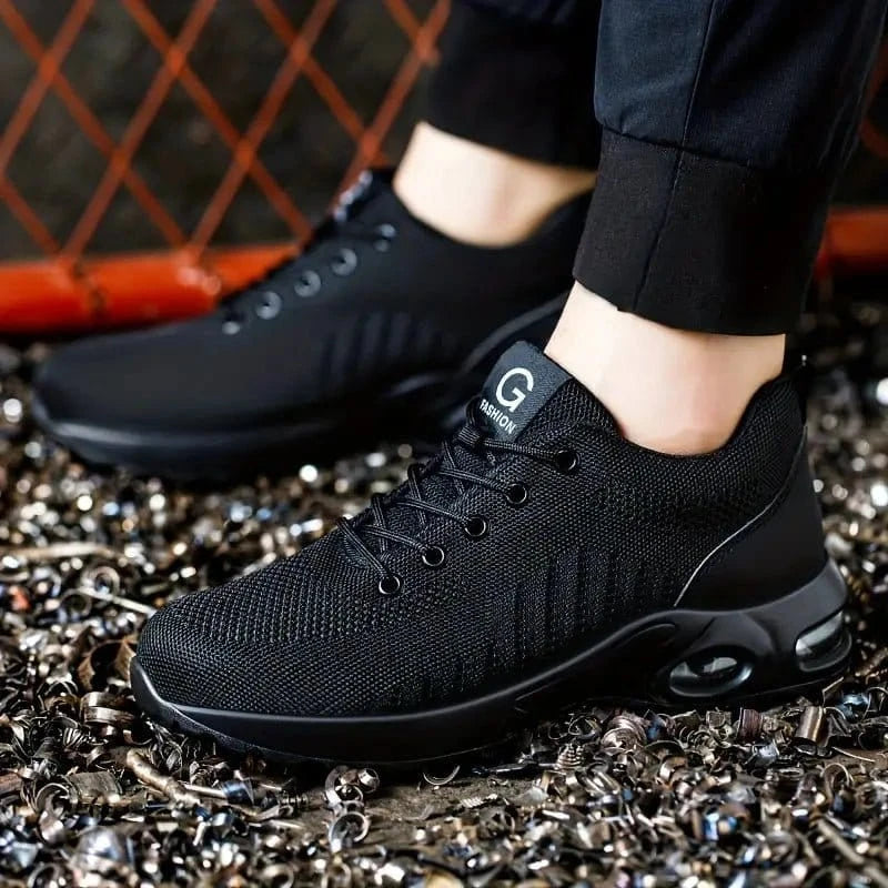 Orion - Men's Black Safety Work Shoes | Lightweight
