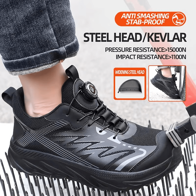Rockwell - Breathable Steel Toe Work Sneakers | Rotating Fit