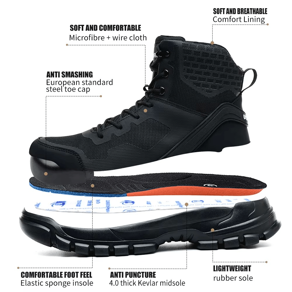 Ruston - Lightweight Safety Work Boots | Anti-Puncture