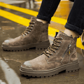 SolidStep - Men's Steel Toe Side Zip Boots | Comfortable Fit