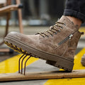 SolidStep - Men's Steel Toe Side Zip Boots | Comfortable Fit