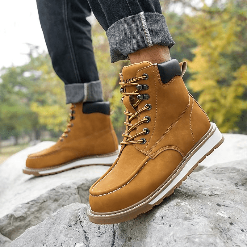 Stalvix - Men's Steel Toe Work Boots | Cushioned Comfort