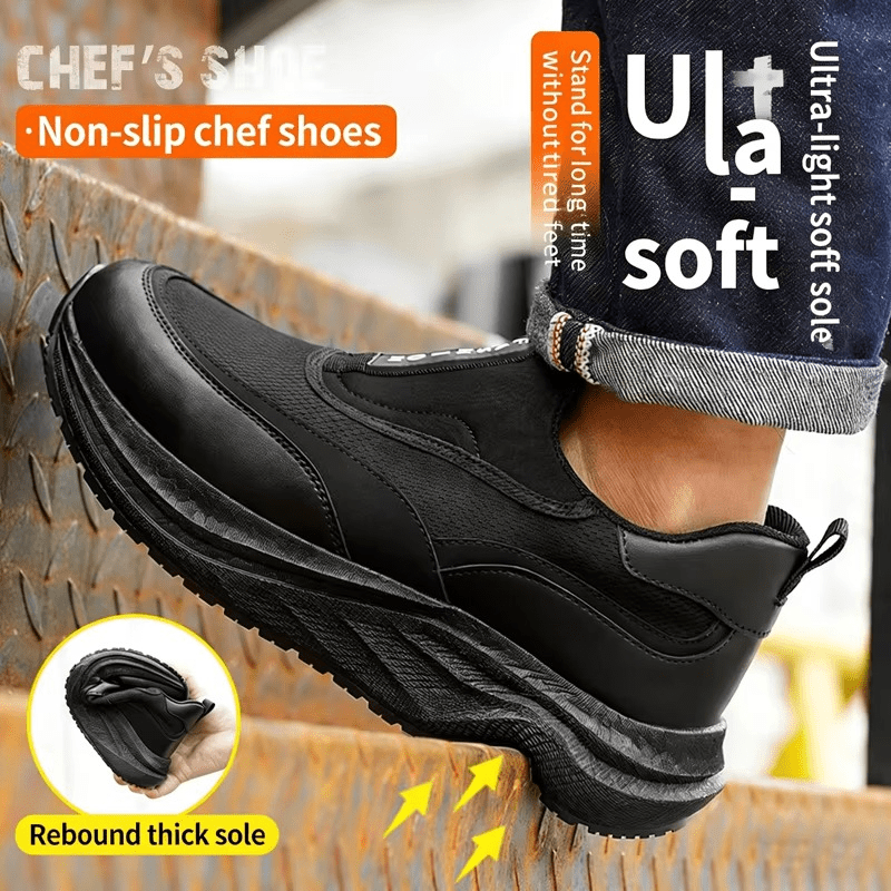 Steelhaven - Waterproof Chef Loafers | Oil-Resistant Comfort