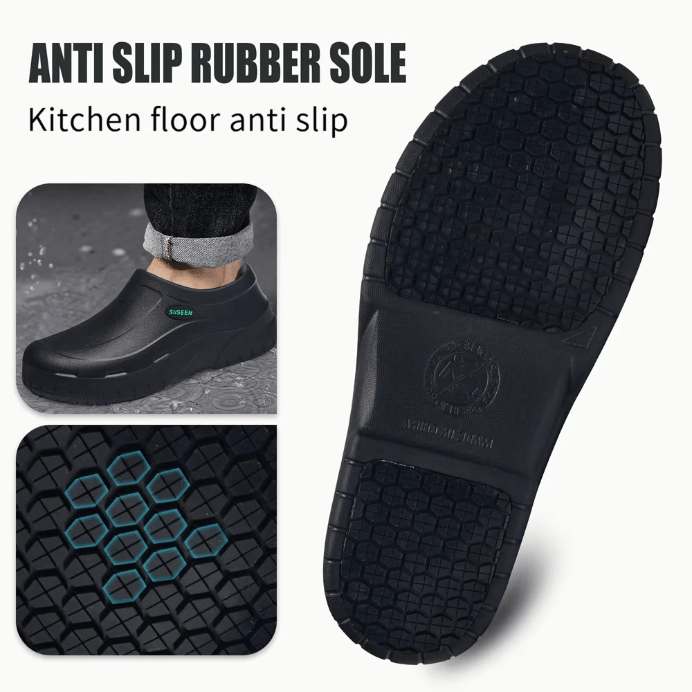 Stormark - Men's Slip-Resistant Chef Shoes | Waterproof Comfort