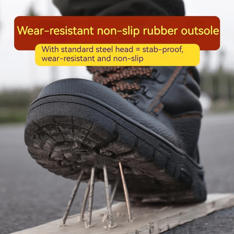Tharnix - Men's Steel Toe Work Boots | Durable Rubber Sole