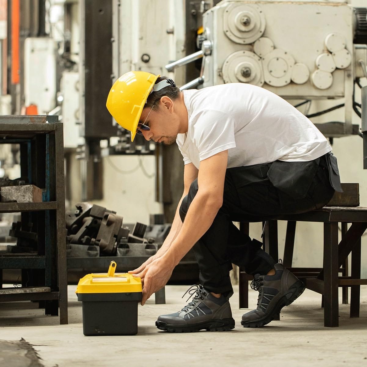 Titanium - Men's Steel Toe Work Boots | Slip Resistant